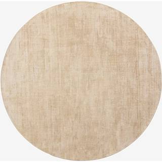 ANELA rund viskose-tæppe ø 200 cm - Beige