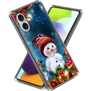 Fleksibelt Plast Julecover til iPhone 16 - Lille Snemand
