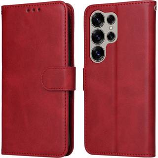 Samsung Galaxy S25 Ultra - EIDERWOOD Vegansk Læder Flip Cover - Rød