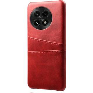 OnePlus 13 - EIDERWOOD Kunstlæder Cover m. Indbygget Kortholder - Rød
