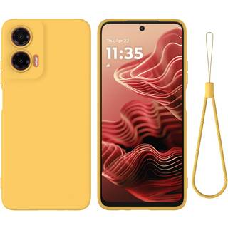 EIDERWOOD Motorola Moto G35 5G Silikone Cover med Strop - Gul