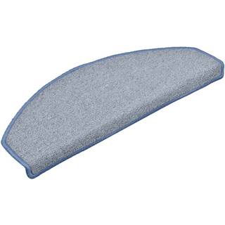 trappemåtter 30 stk. 65 x 24 x 4 cm lysegrå og blå halvrunde store