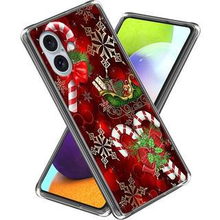 Fleksibelt Plast Julecover til iPhone 16 - Julestok