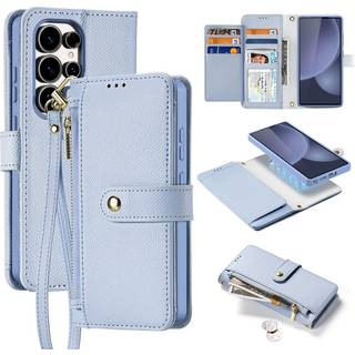 Samsung Galaxy S25 Ultra Dux Ducis Lawa Wallet læderetui m. magnetisk cover - babyblå