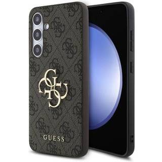 Samsung Galaxy S24 FE Guess 4G Big Metal Logo Hybrid Cover - Brun