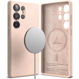 Ringke Silicone Magnetic Case Samsung Galaxy S25 Ultra Pink Sand