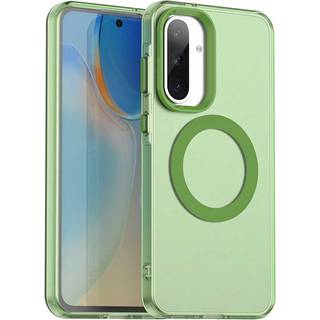 EIDERWOOD Samsung Galaxy A36 (5G) Hybrid Plast Mobil Cover - MagSafe Kompatibel - Gennemsigtig / Grøn