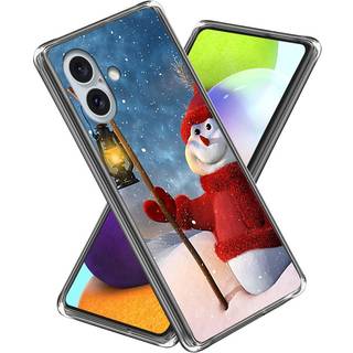 Fleksibelt Plast Julecover til iPhone 16 - Snemand