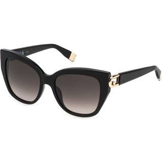 Furla Kvinde SFU816 700 Solbriller Acetat Sort Brun Firkantet Normal Skygge