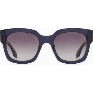 Giorgio Armani Kvinde AR8223 61608G Solbriller Acetat Blå Grå Firkantet Normal Skygge