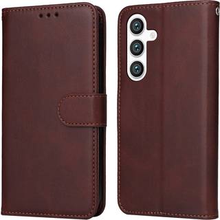 Samsung Galaxy S25 - EIDERWOOD Vegansk Læder Flip Cover - Brun