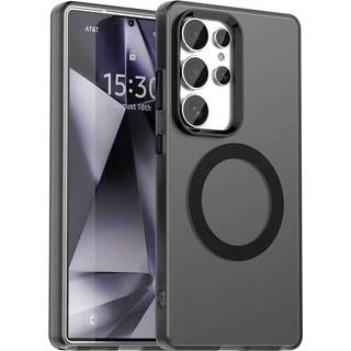 EIDERWOOD Samsung Galaxy S25 Ultra Hybrid Plast Mobil Cover - MagSafe Kompatibel - Gennemsigtig / Sort