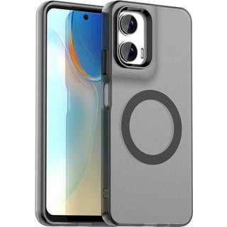 EIDERWOOD Motorola Moto G35 5G Hybrid Plast Mobil Cover - MagSafe Kompatibel - Gennemsigtig / Sort