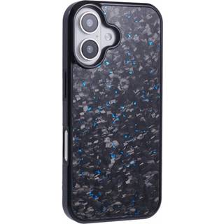 EIDERWOOD iPhone 16 Carbon Cover m. Skridsikker Kant - MagSafe Kompatibelt - Blå