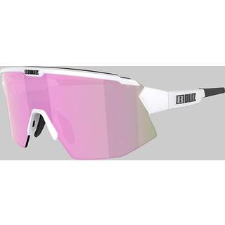 Bliz Active Breeze Small - Letvægtige Sportssolbriller m/ Ekstra Linse & Rem, Hvid
