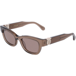 Ferragamo Kvinde SF2067S 232 Solbriller Acetat Brun Firkantet Normal