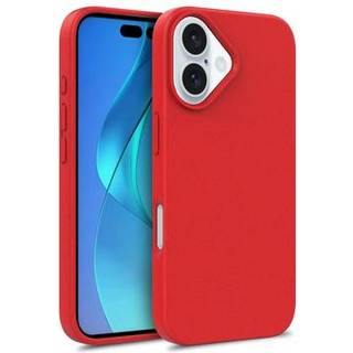 iPhone 16 Biologisk Nedbrydeligt Cover - Rød