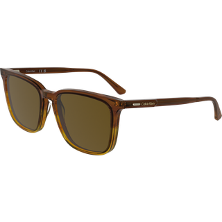 Calvin Klein Mand CK25507S 203 Solbriller Acetat Brun Firkantet Normal