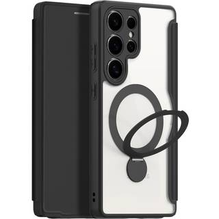 Samsung Galaxy S25 Ultra Dux Ducis Skin X Pro Magnetisk Flip Cover - Sort