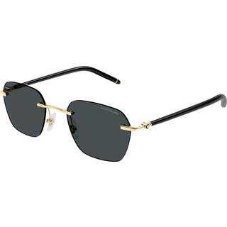 Montblanc Mand MB0270S 001 Solbriller Metal Guld Grå Firkantet Normal