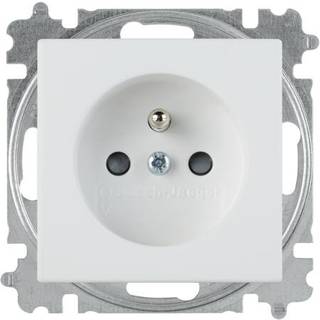 B55 Pin-Stikkontakt, Mat Hvid Abb