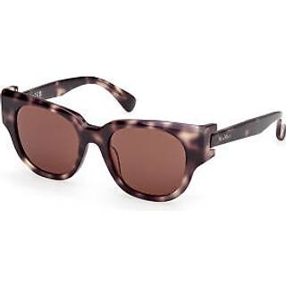 Max Mara Kvinde MM0138 CLIP 52E Solbriller Acetat Rund Normal