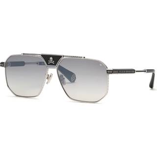 Philipp Plein SPP152W K07X 63 Solbriller Mænd Silver - Polished Palladium Silver With Semi-Shin - 63mm