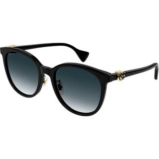 Gucci Kvinde GG1180SK 001 Solbriller Acetat Sort Grå Cat Eye Normal Skygge