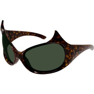 Balenciaga Kvinde BB0284S 002 Solbriller Bio-injekt Havana Grøn Maske