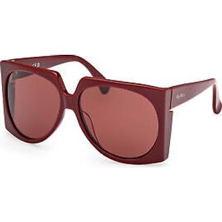 Max Mara Kvinde MM0133 ANNE 69S Solbriller Acetat Bordeaux Bordeaux Pilot Normal