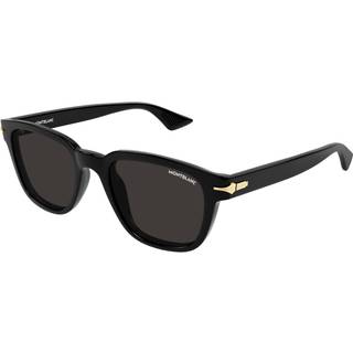 Montblanc Mand MB0302S 006 Solbriller Acetat Sort Grå Firkantet