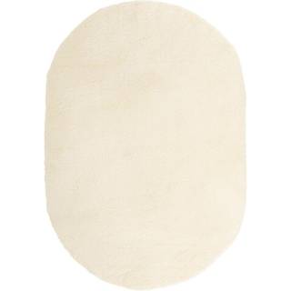 Shaggy Gulvtæppe Navarra Høje Luv Farvet Creme - Oval / 300 x 200 cm