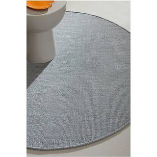 ROW rundt uldgulvtæppe - Blå