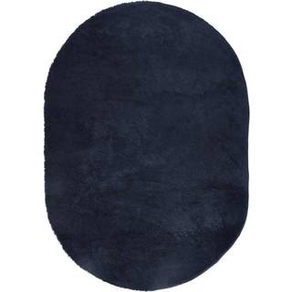 shaggy gulvtæppe NAVARRA 300x200cm høje luv polyester marineblå