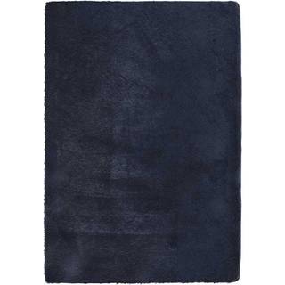 shaggy gulvtæppe NAVARRA 160x230cm høje luv polyester marineblå