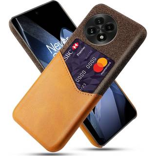 EIDERWOOD - OnePlus Kunstlæder Cover med Kortlomme - Orange