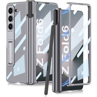 Samsung Galaxy Z Fold6 GKK Pencil Slot Magnetisk Hybrid Etui - Grå