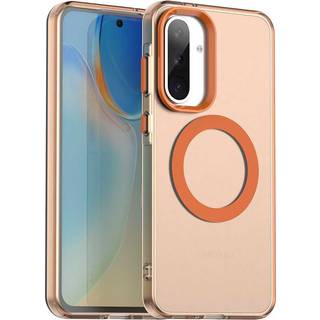 EIDERWOOD Samsung Galaxy A36 (5G) Hybrid Plast Mobil Cover - MagSafe Kompatibel - Gennemsigtig / Orange