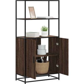 Skab Etræ 68X35X139 Cm Konstrueret Træ Og Metal - Brun eg