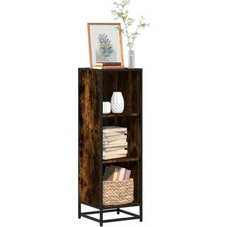 Bogreol 97,5X33X107,5 Cm Konstrueret Træ Og Metal Brunt Eg - Røget eg / 33.5 x 33 x 107.5 cm