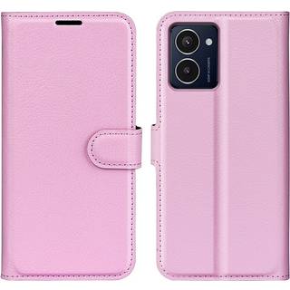 HMD Pulse/Pro/Plus - EIDERWOOD Vegansk Læder Flip Cover m. Kortholder & Ståfunktion - Lyserød