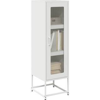 skab 36x39x123 cm koldvalset stål hvid