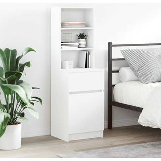 Sengebord 39X35X125 Cm Konstrueret Træ - Hvid