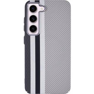 Samsung Galaxy S23 - EIDERWOOD Mønstret Carbon Cover - MagSafe Kompatibel - Grey Stripes