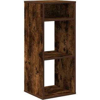 Bogreol Konstrueret Træ Antikt Trælook - Røget eg / 34 x 31 x 80 cm