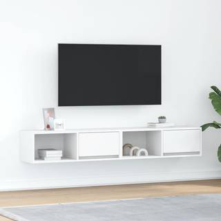 Tv-Bord 60X31X25,5 Cm Konstrueret Træ - 2 / 80 cm / Hvid