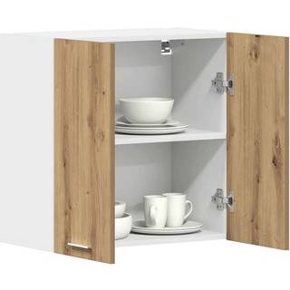 Køkkenvægskab "Lyon" Håndlavet Eg 60X31X60 Cm Konstrueret Træ