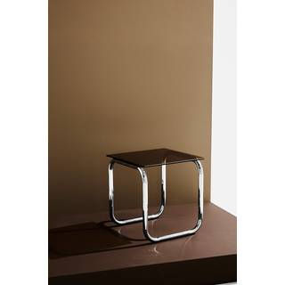 Lulu sidebord krom/glas højde 45 cm - Brun