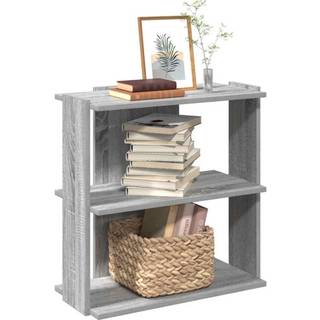 Bogreol 3 Hylder Konstrueret Træ - Grå sonoma-eg / 60 x 30 x 60 cm