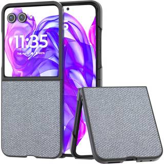 Motorola Razr 50 Ultra (5G) - EIDERWOOD Vegansk Læder Glimmer Cover - Grå